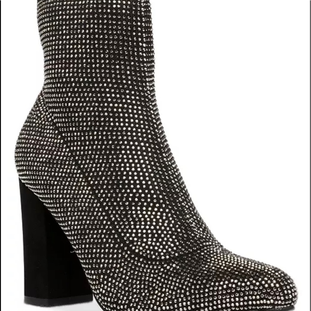 Wild Pair Baybe Bling Sock Booties- Pewter Bling
